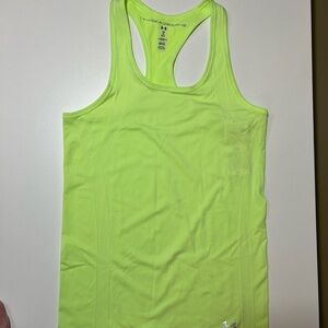 Under Armour Green Fitted Sleeveless Tank Top